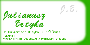 julianusz brtyka business card